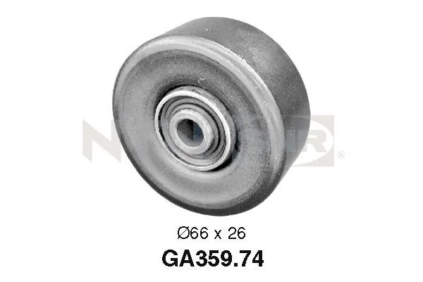 Deflection/Guide Pulley, V-ribbed belt