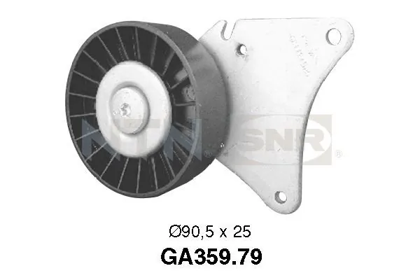 Deflection/Guide Pulley, V-ribbed belt