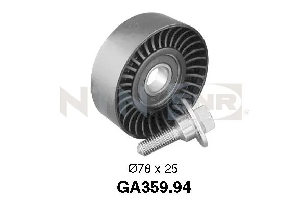 Deflection/Guide Pulley, V-ribbed belt