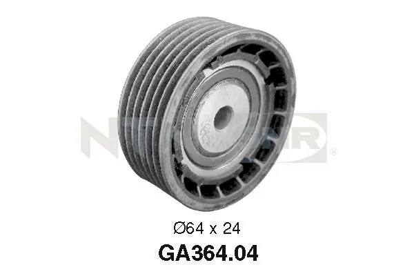 Deflection/Guide Pulley, V-ribbed belt