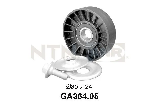 Deflection/Guide Pulley, V-ribbed belt