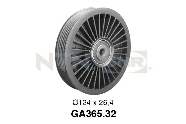 Deflection/Guide Pulley, V-ribbed belt