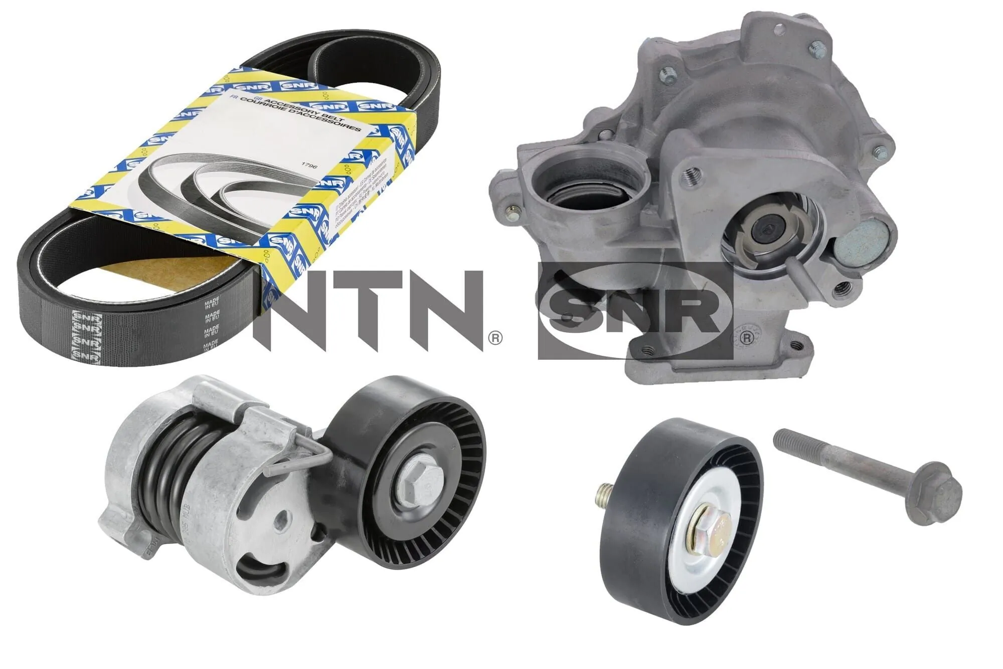 Water Pump + V-ribbed Belt Kit