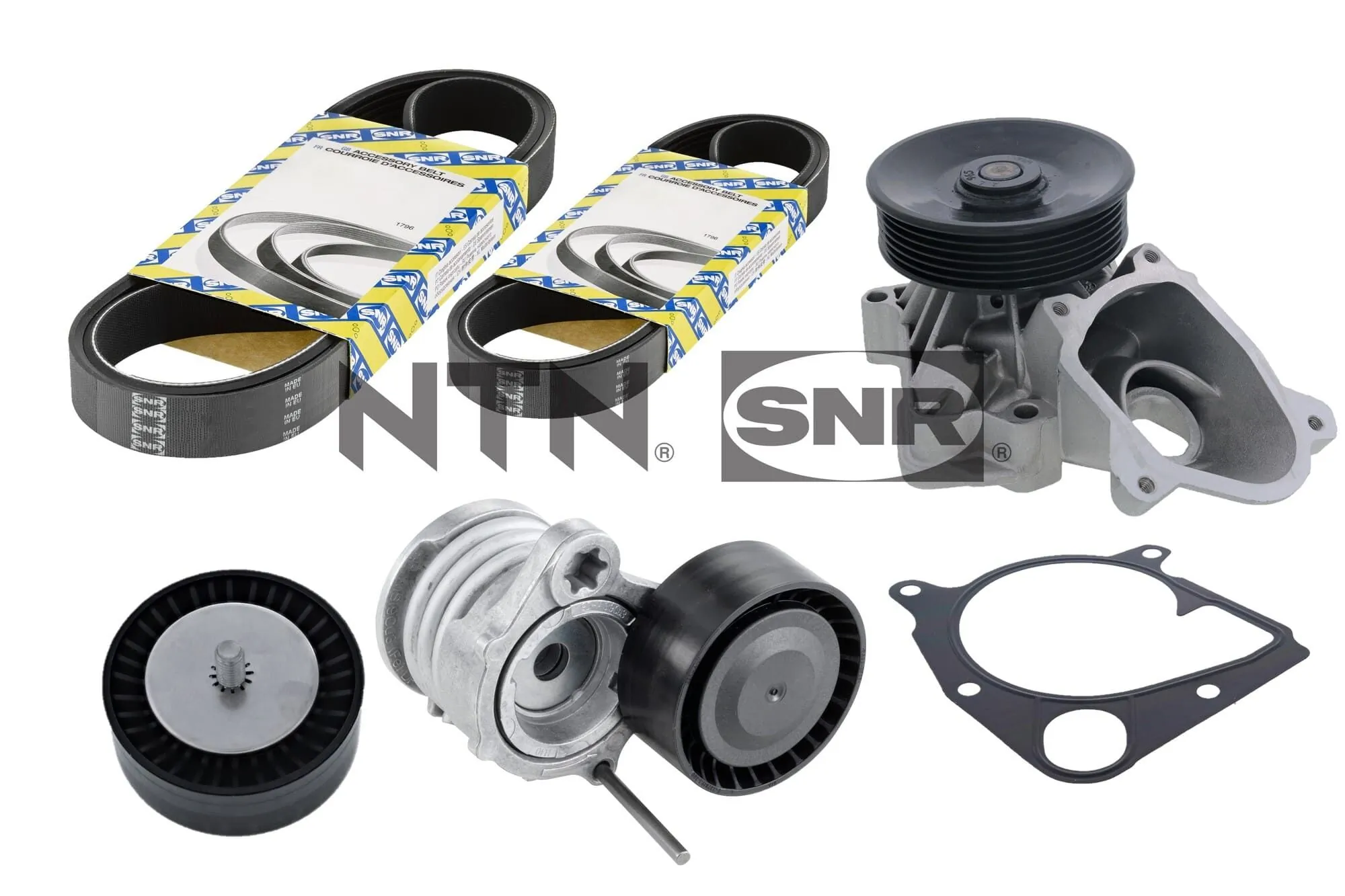 Water Pump + V-ribbed Belt Kit