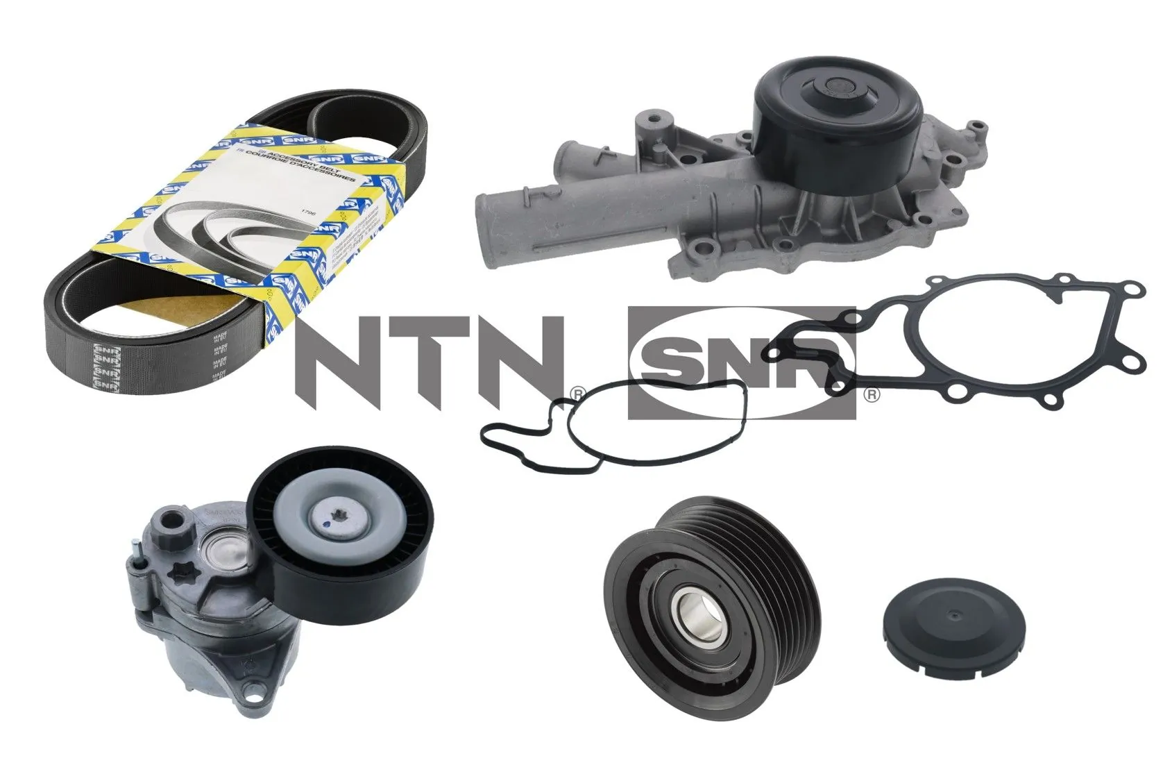 Water Pump + V-ribbed Belt Kit