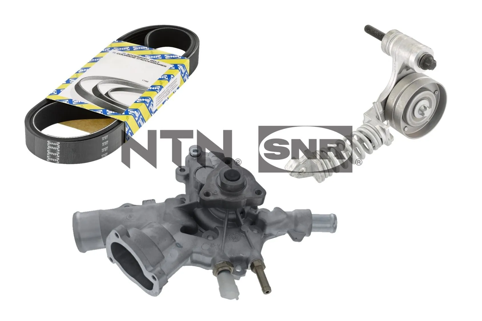 Water Pump + V-ribbed Belt Kit