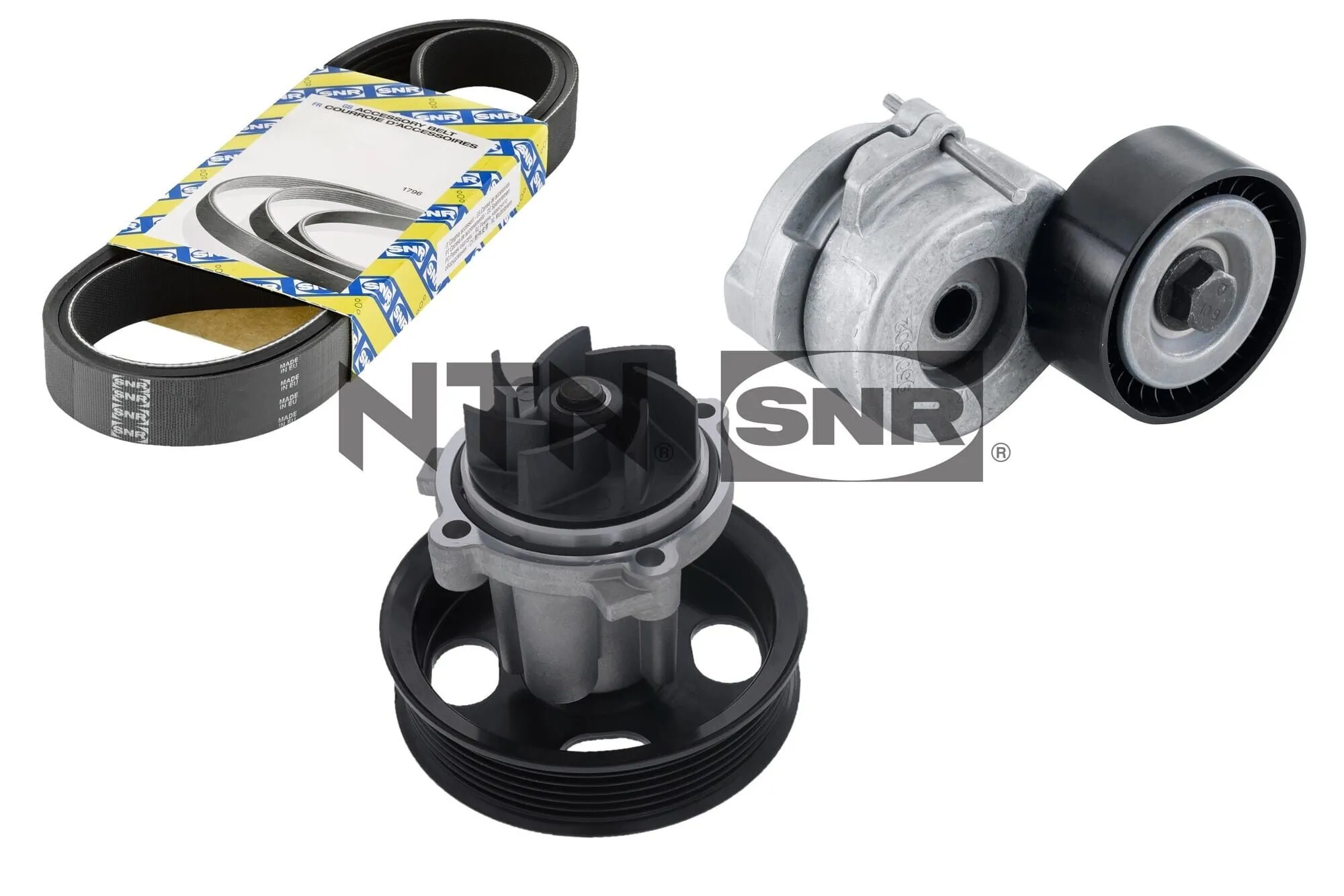 Water Pump + V-ribbed Belt Kit