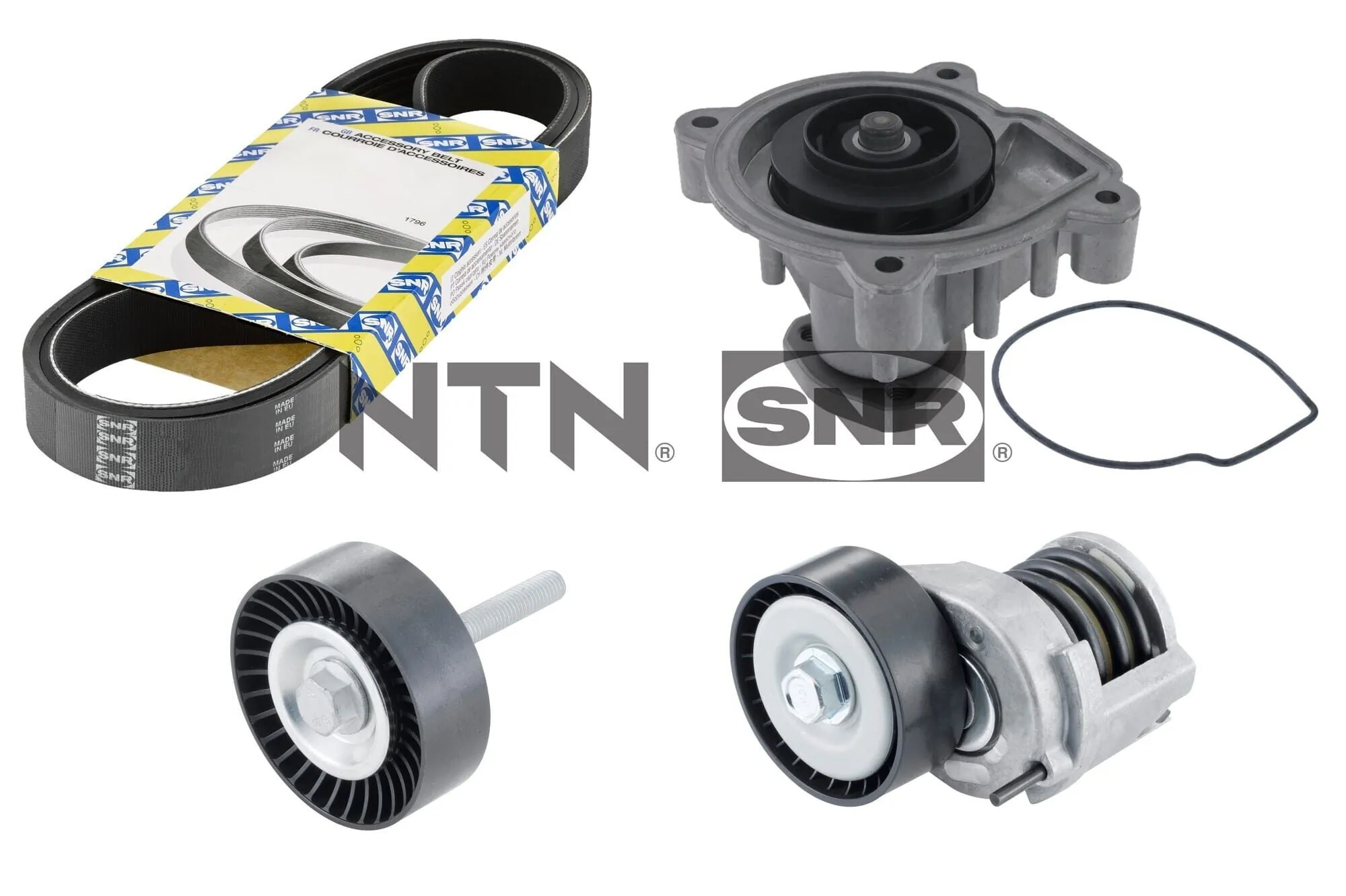 Water Pump + V-ribbed Belt Kit