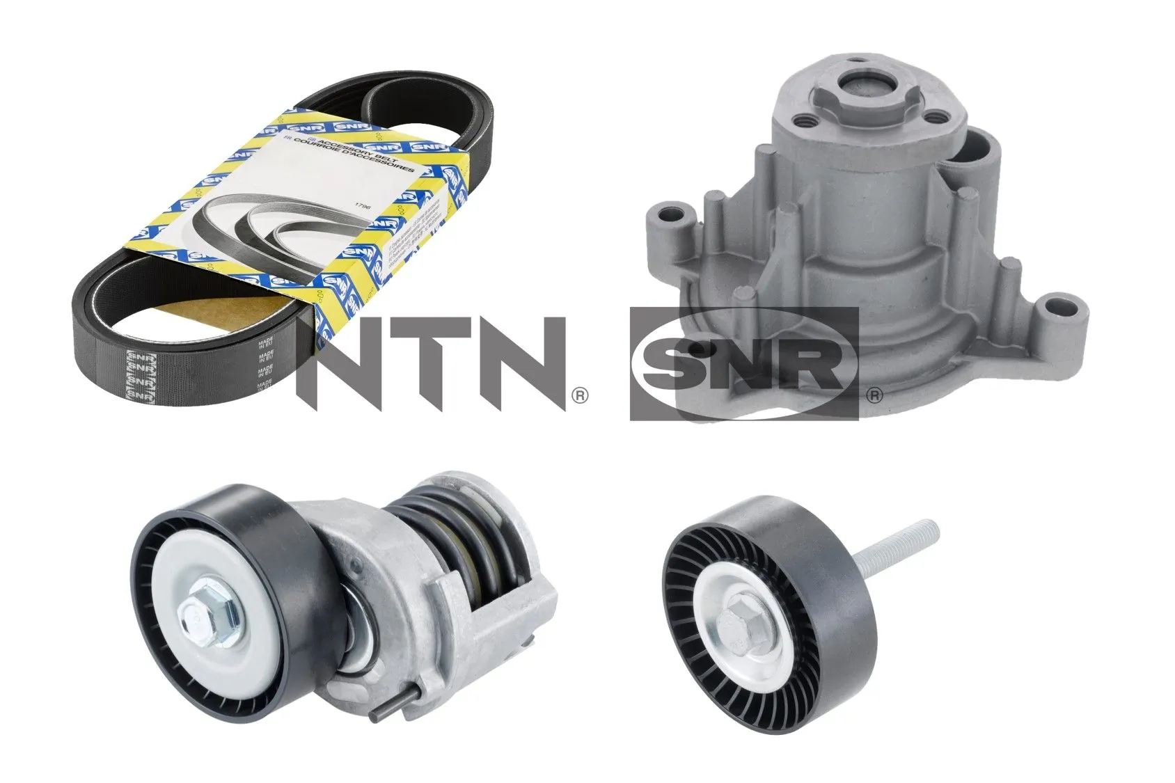 Water Pump + V-ribbed Belt Kit