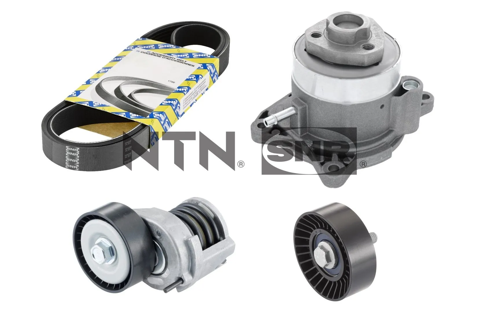 Water Pump + V-ribbed Belt Kit