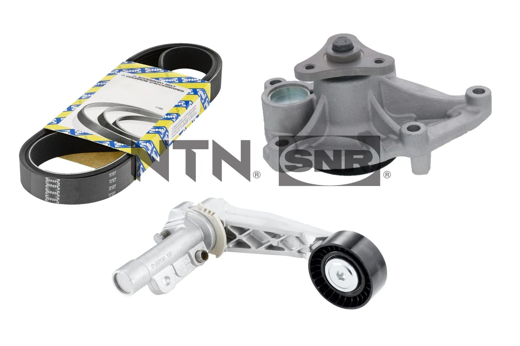 Water Pump + V-ribbed Belt Kit