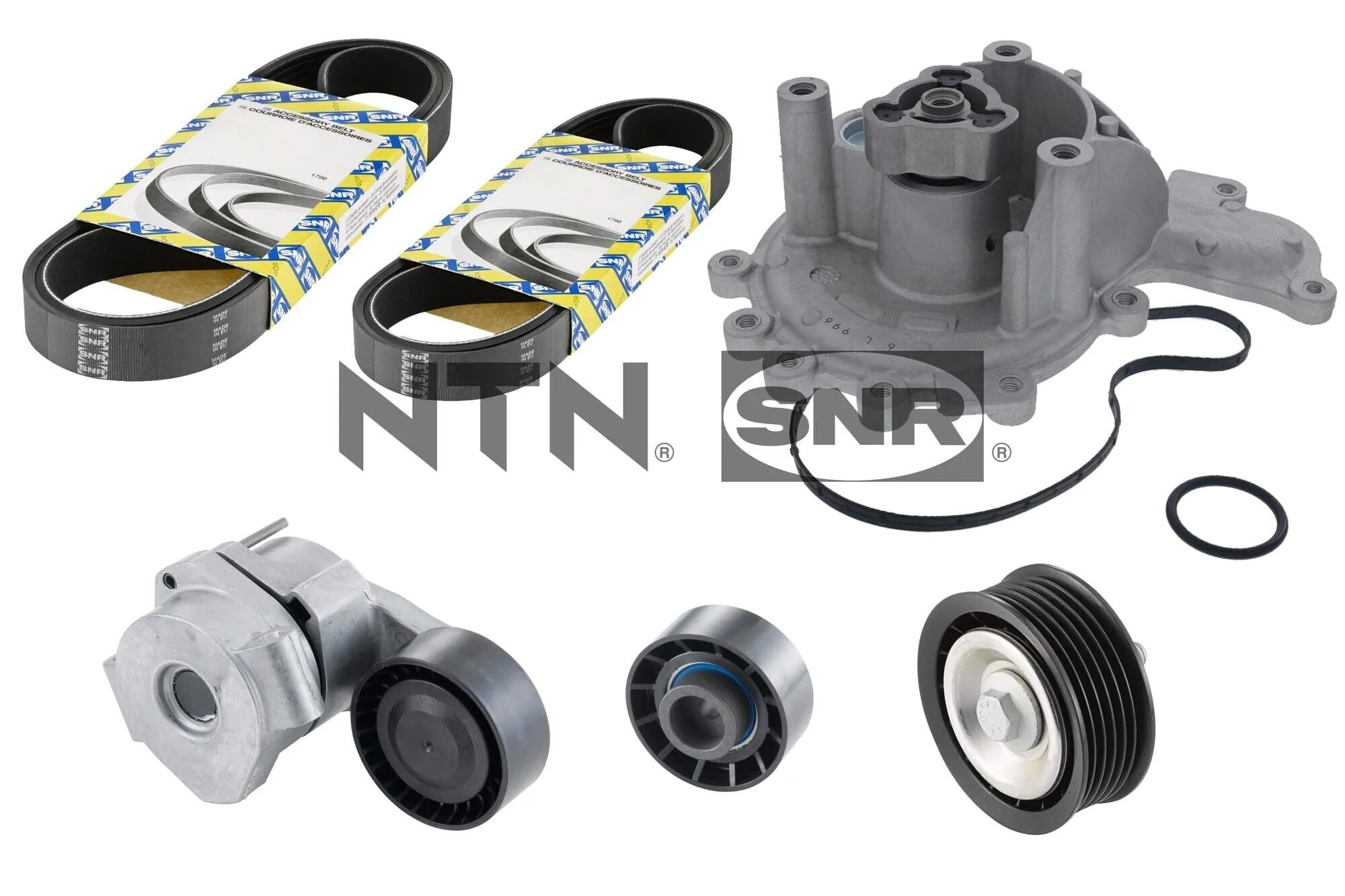 Water Pump + V-ribbed Belt Kit
