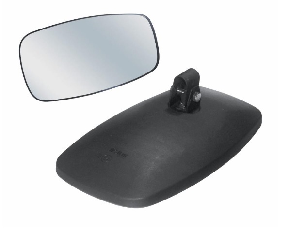 Mirror with heater 24V 325x175mm R1800 15-18mm