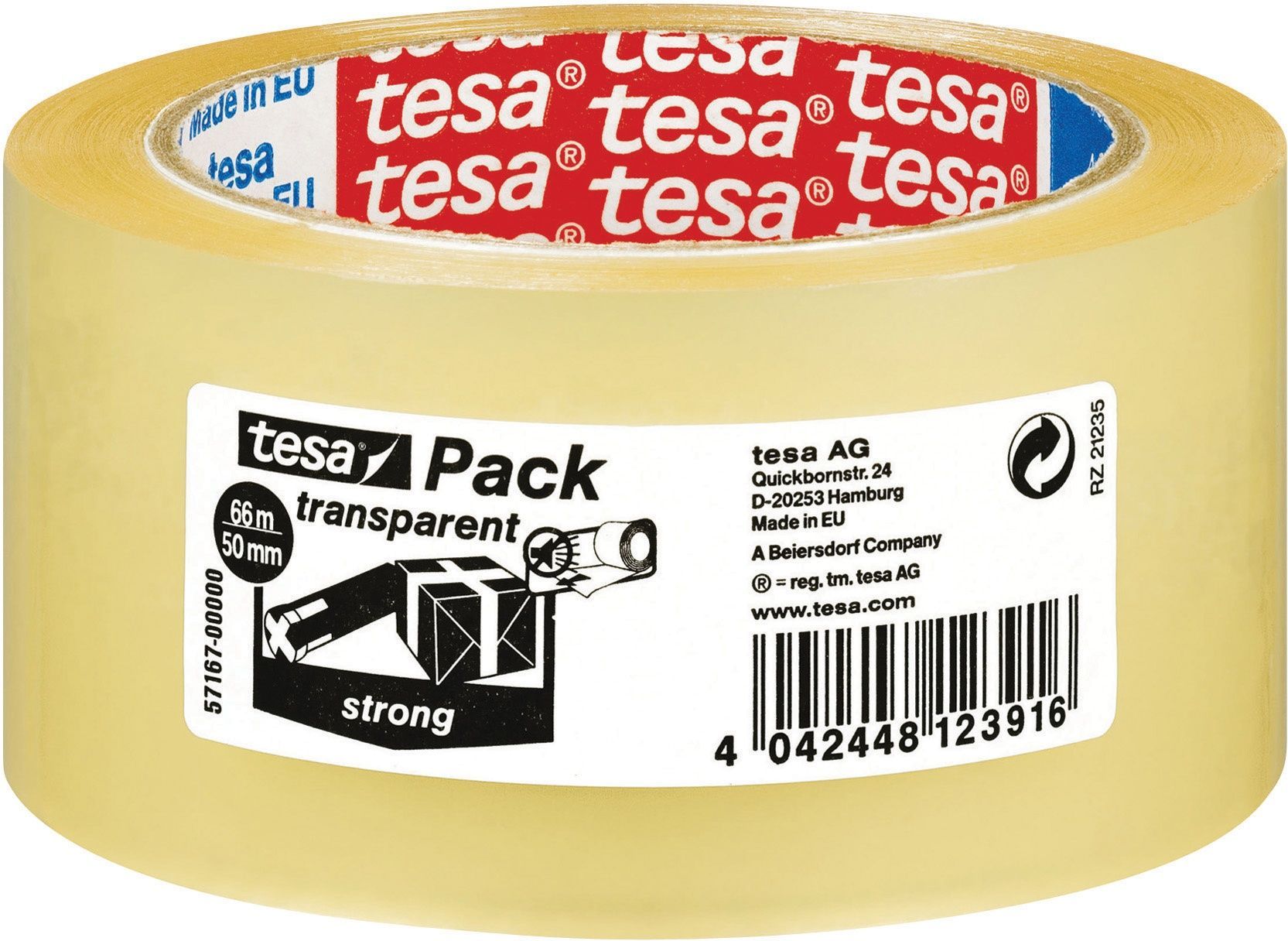 Isolations tape 66m 55mm - CLEAR