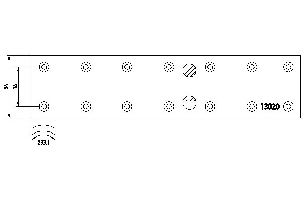 Brake Lining Kit, drum brake