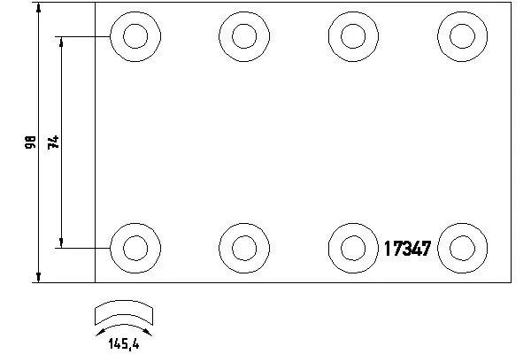 Brake Lining Kit, drum brake