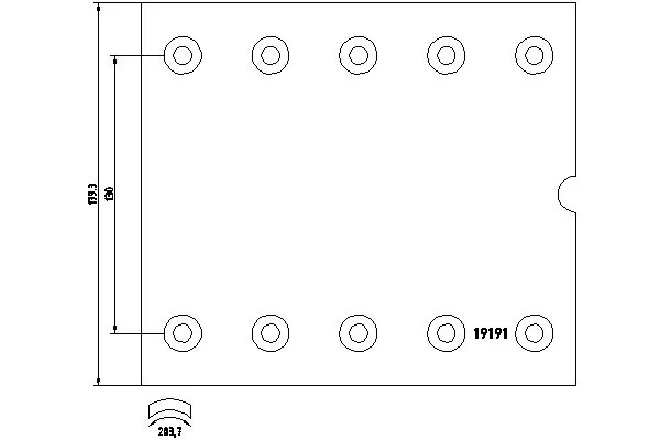 Brake Lining Kit, drum brake