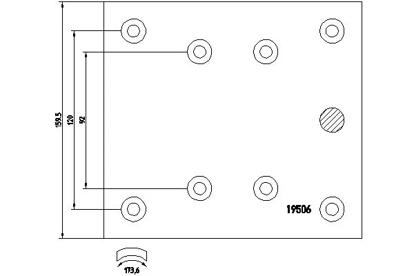 Brake Lining Kit, drum brake