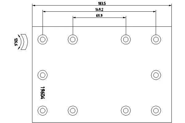Brake Lining Kit, drum brake