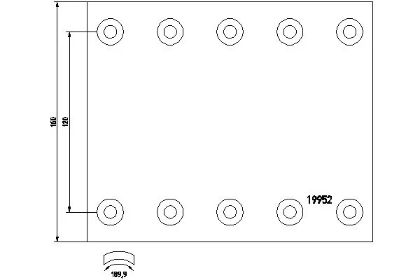 Brake Lining Kit, drum brake