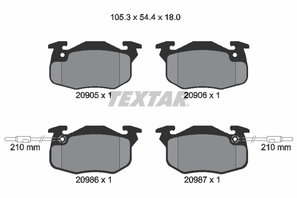 Brake Pad Set, disc brake