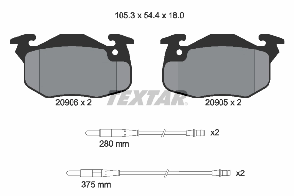 Brake Pad Set, disc brake