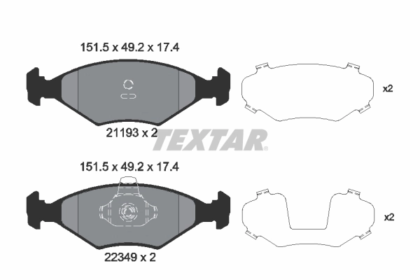 Brake Pad Set, disc brake