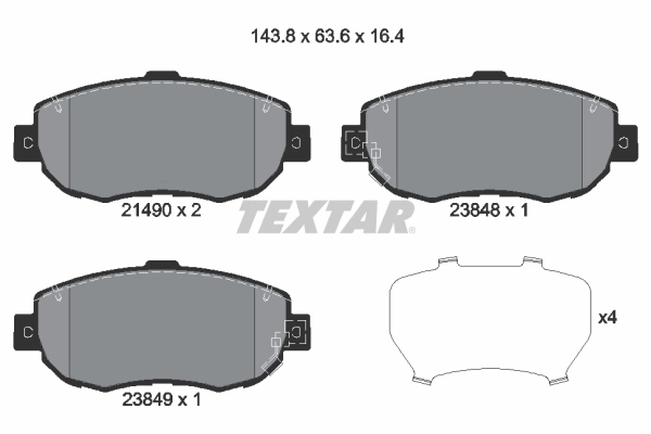 Brake Pad Set, disc brake