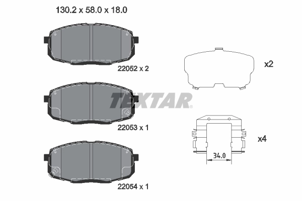 Brake Pad Set, disc brake
