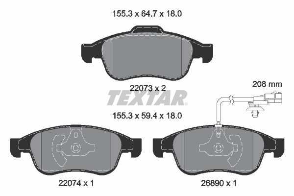 Brake Pad Set, disc brake