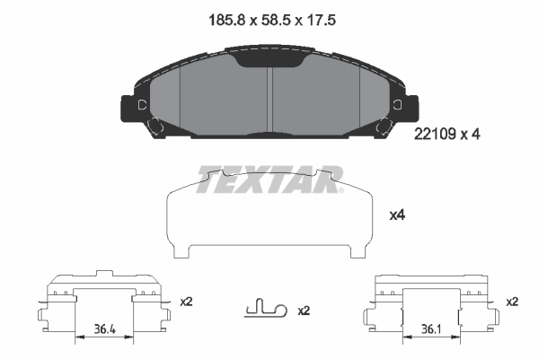 Brake Pad Set, disc brake