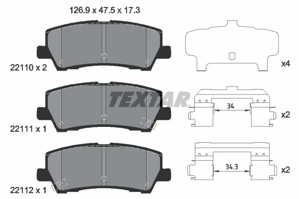 Brake Pad Set, disc brake