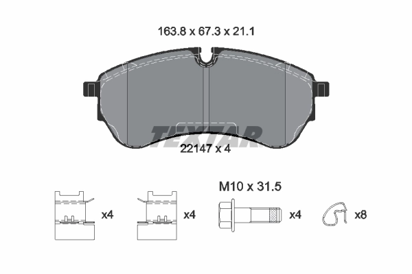 Brake Pad Set, disc brake