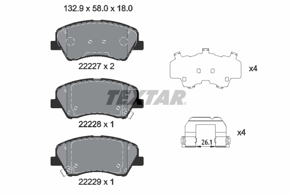 Brake Pad Set, disc brake
