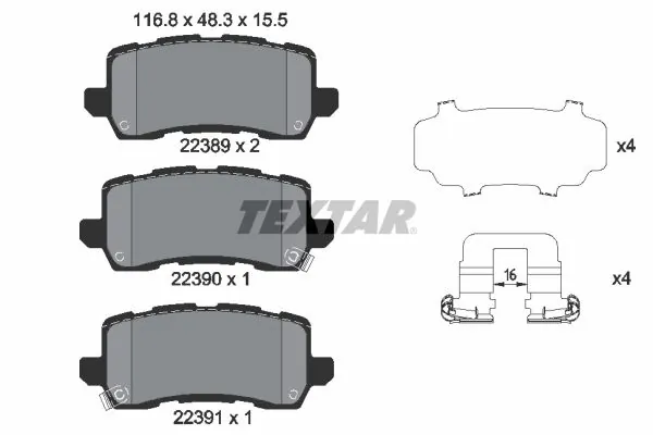 Brake Pad Set, disc brake