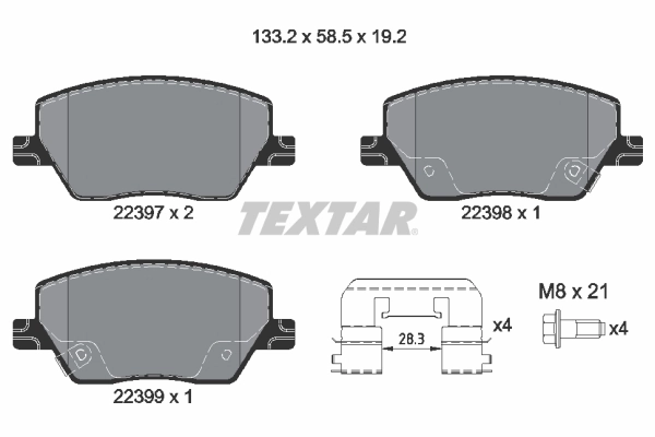 Brake Pad Set, disc brake