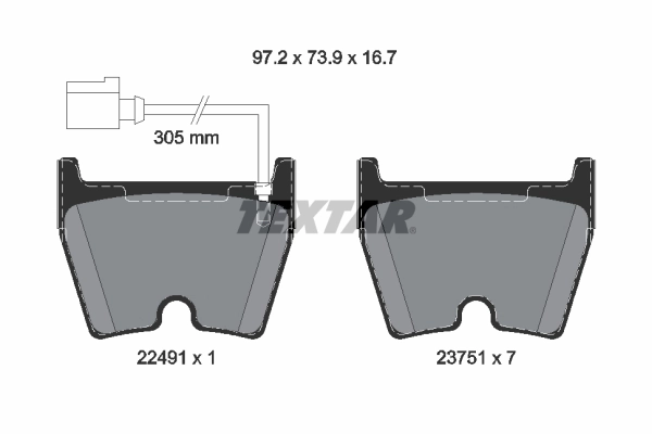 Brake Pad Set, disc brake