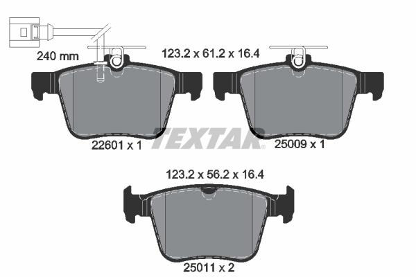 Brake Pad Set, disc brake