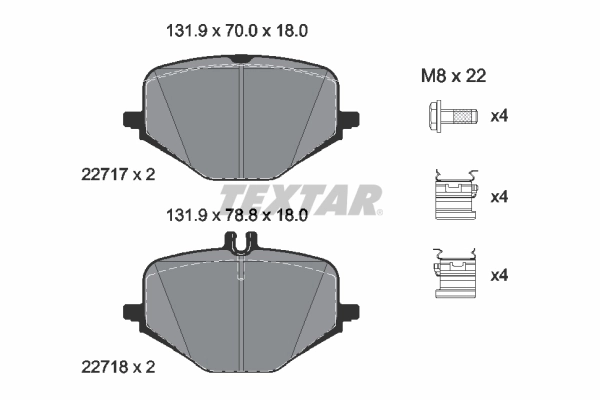 Brake Pad Set, disc brake