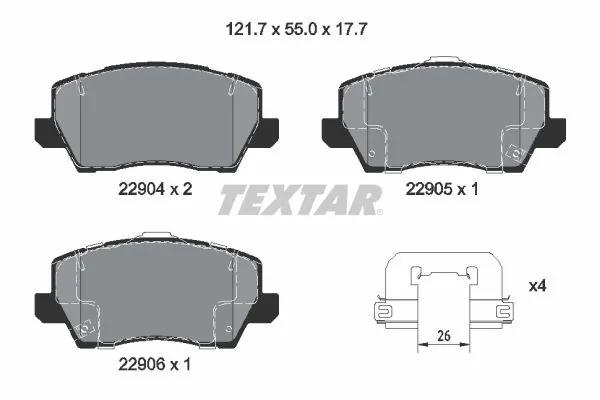 Brake Pad Set, disc brake