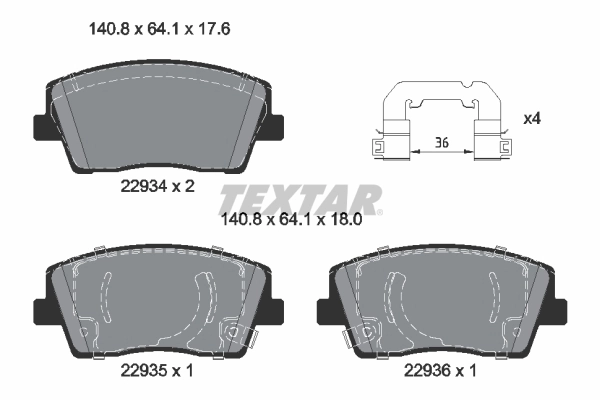 Brake Pad Set, disc brake
