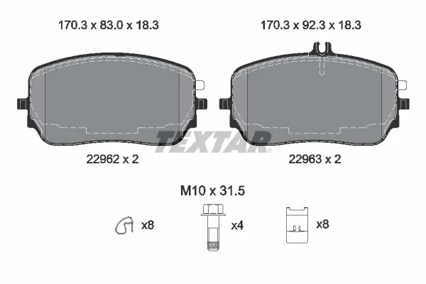 Brake Pad Set, disc brake