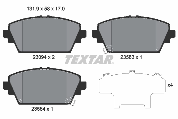 Brake Pad Set, disc brake