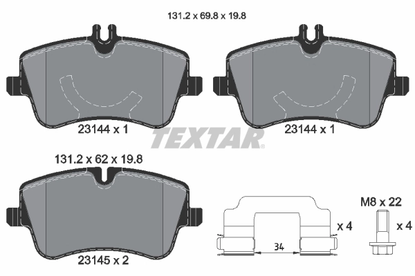 Brake Pad Set, disc brake
