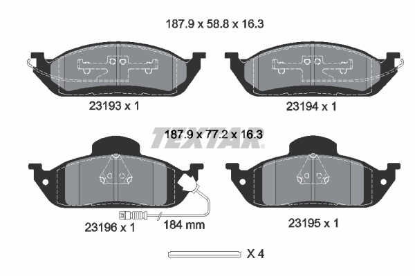 Brake Pad Set, disc brake