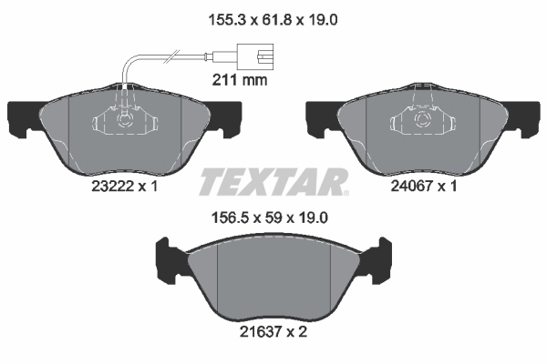 Brake Pad Set, disc brake
