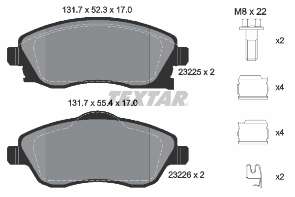 Brake Pad Set, disc brake