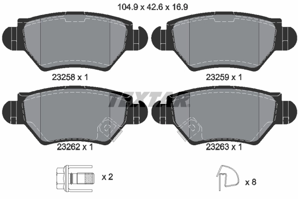 Brake Pad Set, disc brake