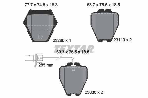 Brake Pad Set, disc brake