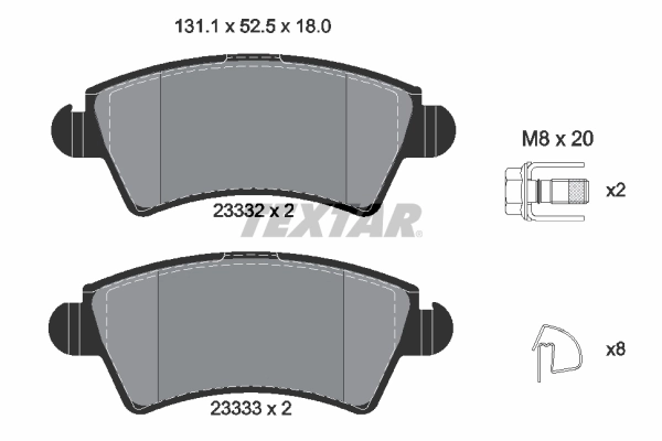 Brake Pad Set, disc brake